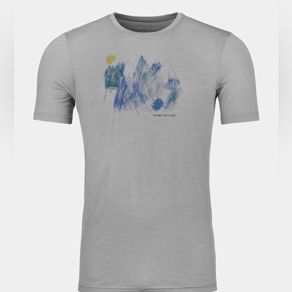 NWT GRAY 140‎ COOL MTN PLAYGROUND T-SHIRTS QUICK-DRYING LIGHTWEIGHT MERINO WOOL